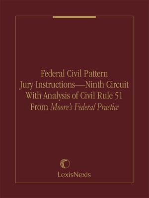 cover image of Federal Civil Pattern Jury Instructions